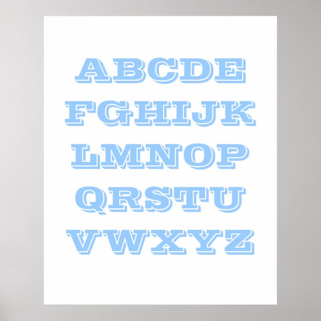 Alphabet Poster (Front)