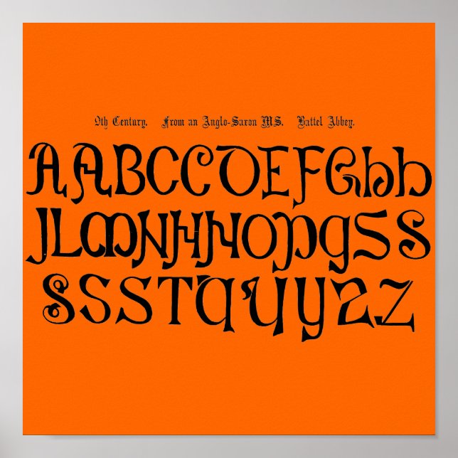 Alphabet Poster (Front)