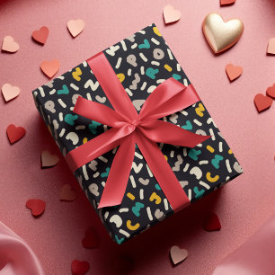 Alphabet Random Letters Art Wrapping Paper
