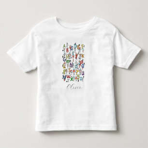 Alphabet Robots Toddler T-Shirt
