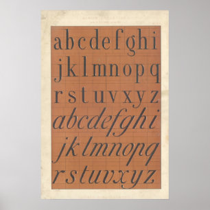 Alphabet (Roman Letters) Poster