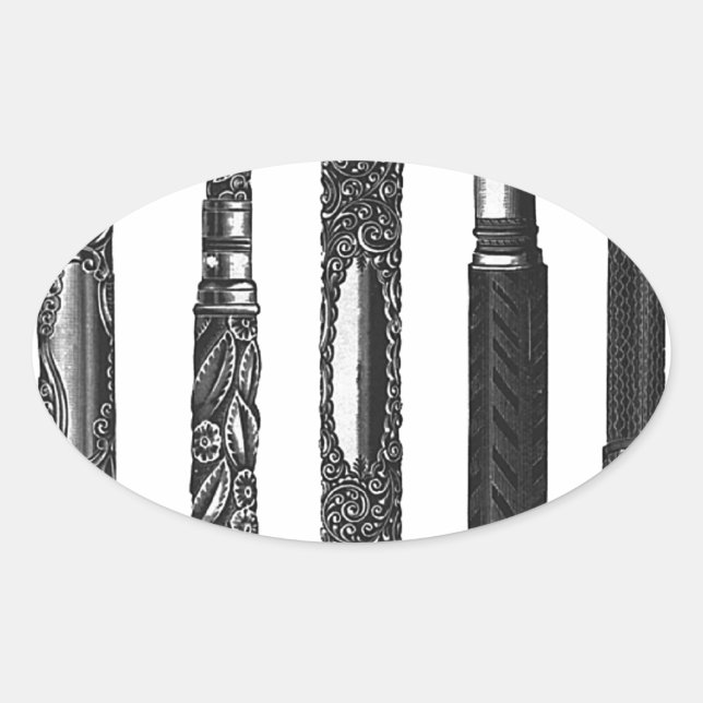 Alphabet School Oval Sticker (Front)