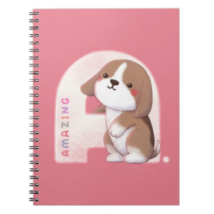 Alphabet Series: "A" Amazing Beagle Illustration Notebook
