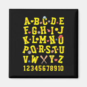Alphabet Softll Abcs Numbers Letters Kids Boy Girl Magnet