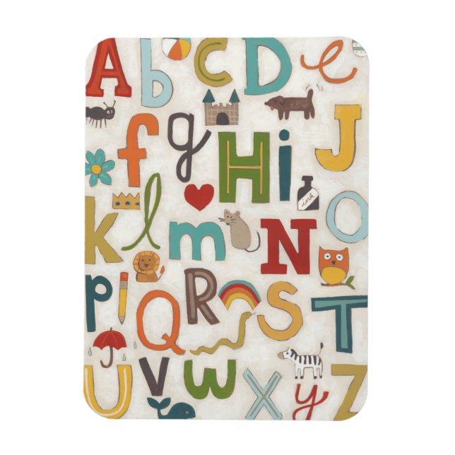 Alphabet Soup Magnet (Vertical)