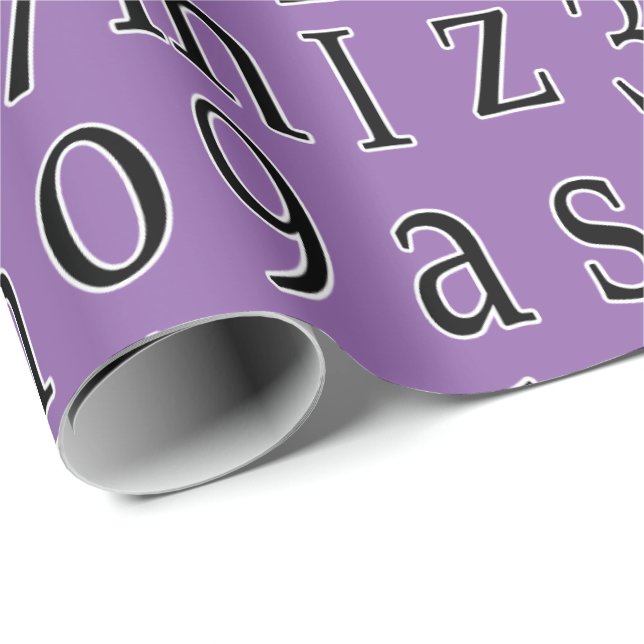 Alphabet Soup Pick Your Own Colour Wrapping Paper (Roll Corner)