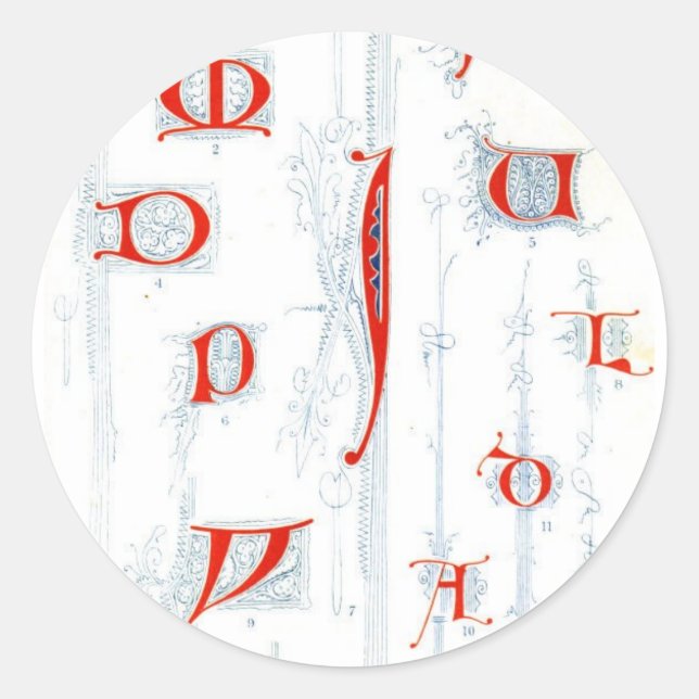Alphabet Sticker (Front)