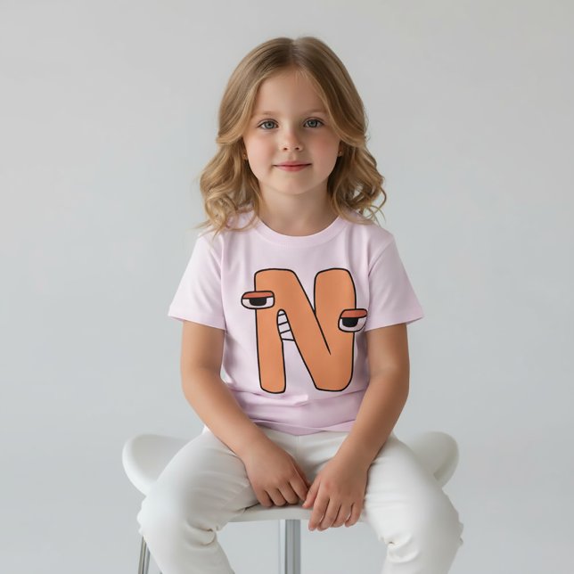 Alphabet T-Shirt Letter N (Creator Uploaded)