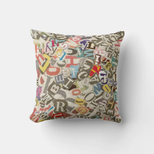 Alphabet Throw Pillow