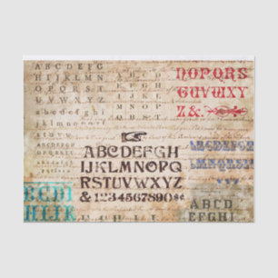 Alphabet Tissue Paper