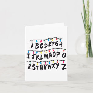 Alphabet Wall - Alphabet Halloween Costume Christm Card