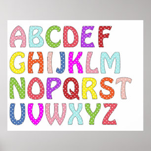 ALPHABET wall poster