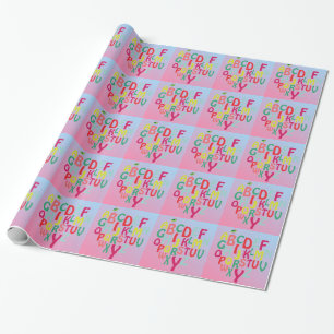 Alphabet Wrapping Paper