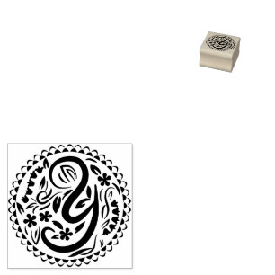 Alphabet Y Rubber Stamp