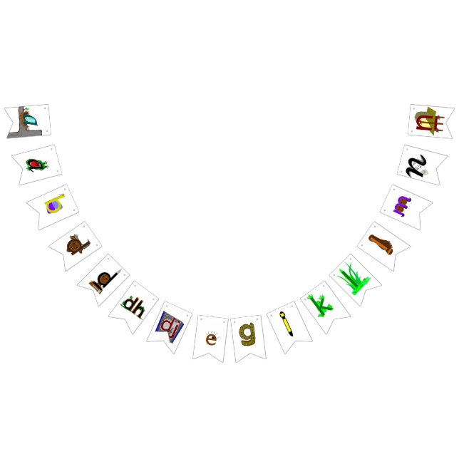 Alphabet(Yolŋu Matha -Djambarrpuyŋu)A-Ṉ (part 1/2) Bunting (All)