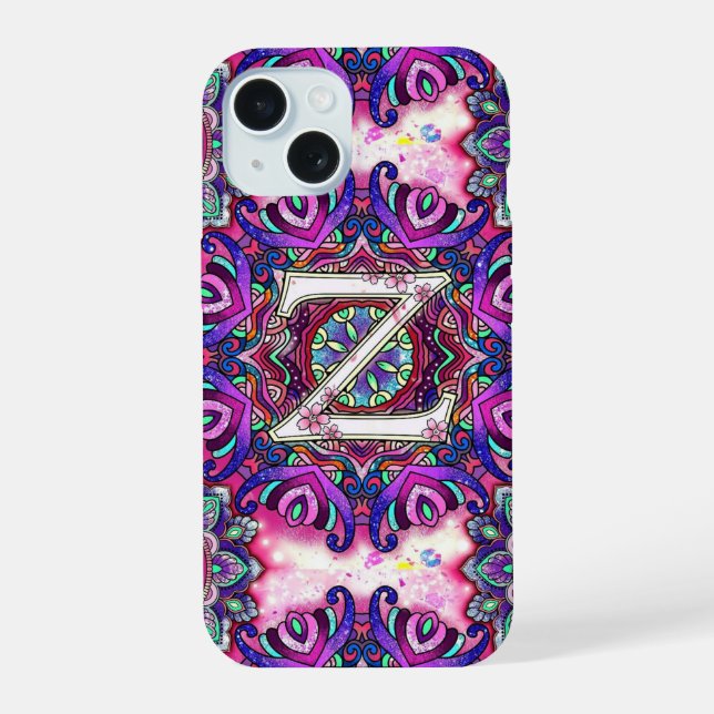 Alphabet Z iPhone 15 Case (Back)