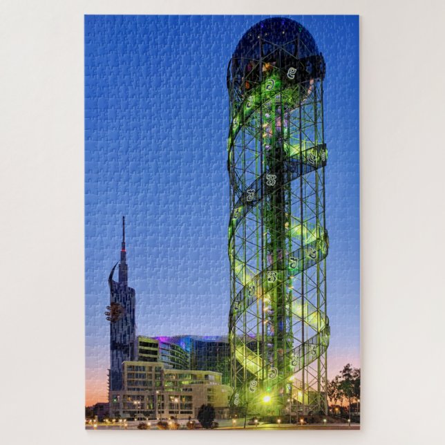 Alphabetic Tower Jigsaw Puzzle (Vertical)