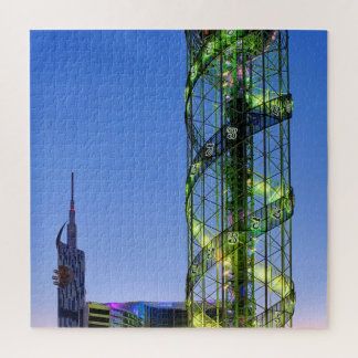 Alphabetic Tower Jigsaw Puzzle