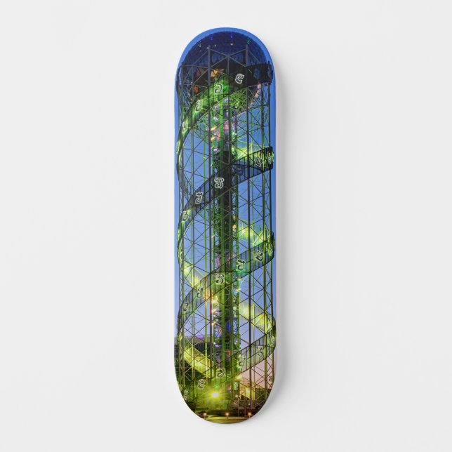 Alphabetic Tower Skateboard (Front)