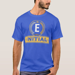 Alphabetical Art by Viralfont Letter E T-Shirt