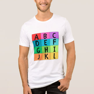 ALPHABETICAL CHART T-Shirt Tri-Blend Shirt