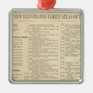 Alphabetical List of Maps and Charts Metal Tree Decoration