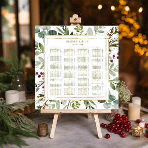 ALPHABETICAL ORDER Botanical Holiday Seating Chart