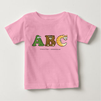 Alphabetimals Personalised Baby Girl T-Shirt