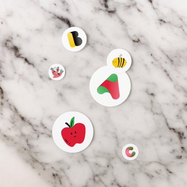 Alphabets ABC Table Confetti (ABC Alphabets A for apple, B for Bee and C for Carrots party confetti,kids birthday party,babyshower)