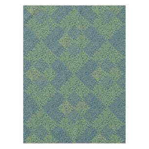 Alphabets Pattern 02 YW 2Tonesx4.bw DBlue BG Tablecloth