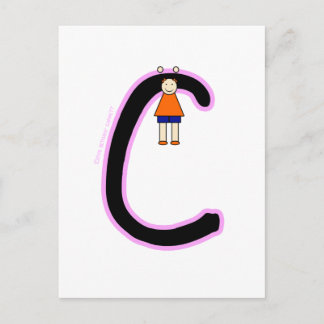 Alphakins C Girls Postcard
