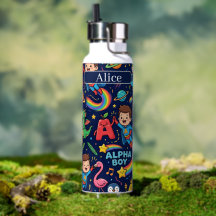 Alphaland Kids Personalised Water Bottles Large