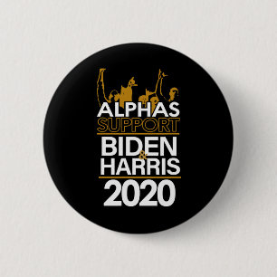 Alphas Support Biden And Harris 2020 Presidential 6 Cm Round Badge