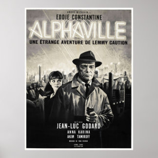 Alphaville  Vintage Movie Poster