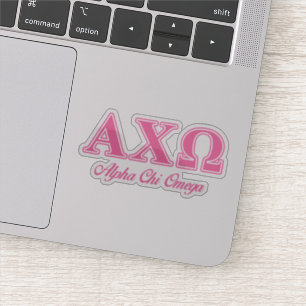 Alphi Chi Omega Pink Letters