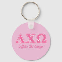 Alphi Chi Omega Pink Letters