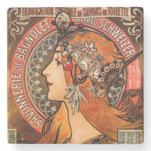 Alphone Mucha Beautiful Art Nouveau Lady