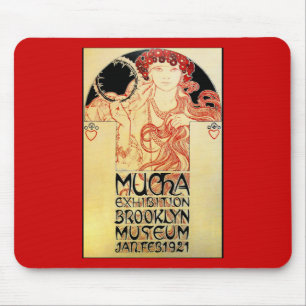 Alphones ( Alfons ) Mucha 1921 Exhibit Mouse Mat