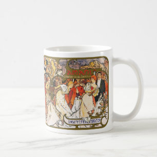 Alphonse (Alfons) Mucha: Amants Coffee Mug