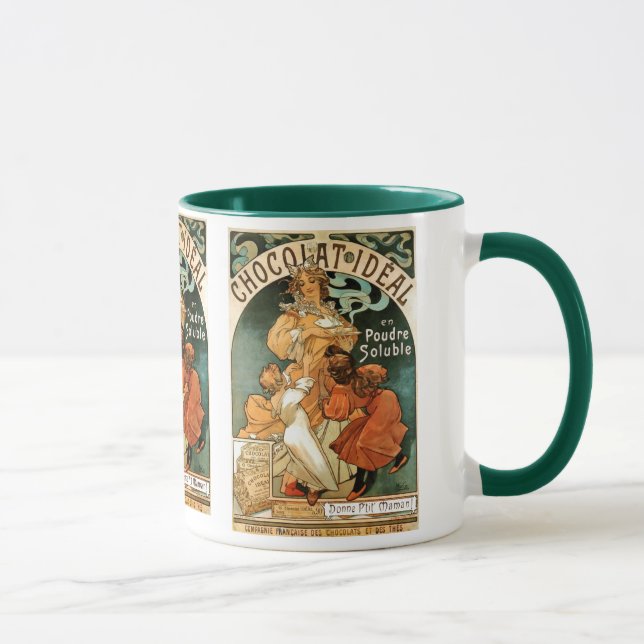 Alphonse (Alfons) Mucha Chocolat Ideal Mug (Right)