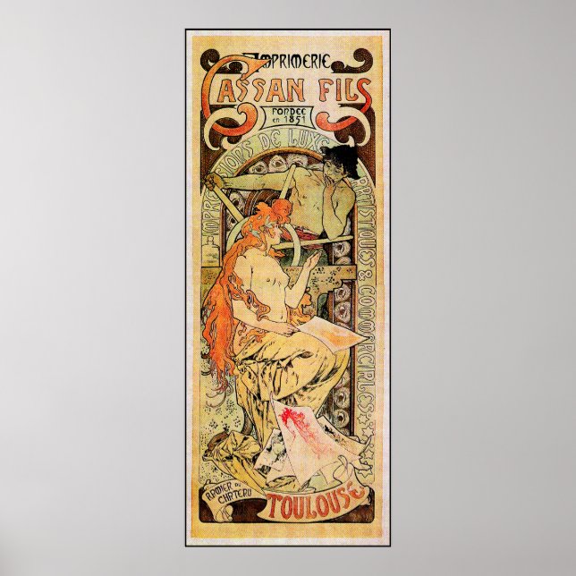 Alphonse (Alfons) Mucha Poster: Cassan Fils Poster (Front)