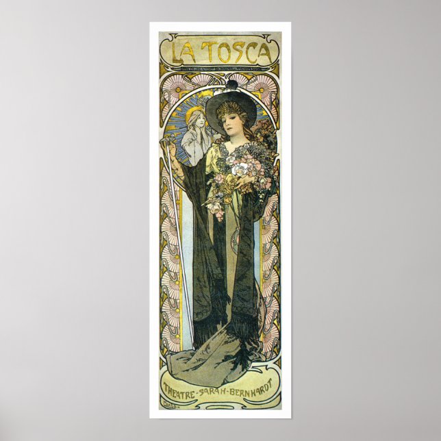 Alphonse [Alfons] Mucha Poster Print: La Tosca (Front)