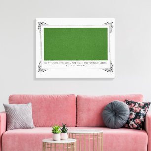 Alphonse Allais, April Fools, Green, Abstract Art Canvas Print