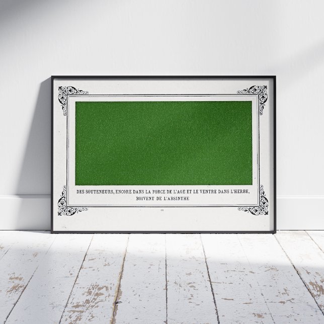 Alphonse Allais, April Fools, Green, Abstract Art Photo Print (Creator Uploaded)