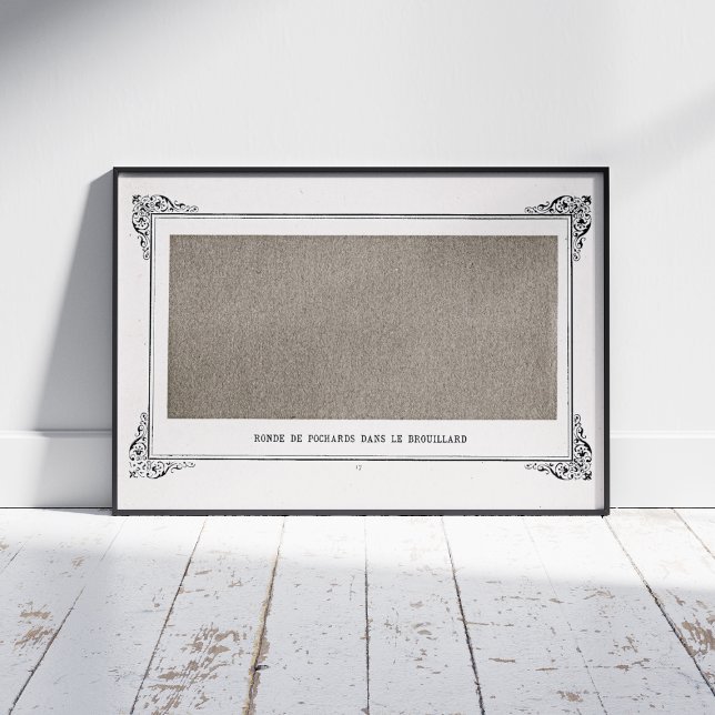 Alphonse Allais, April Fools, Grey, Abstract Art Poster (Creator Uploaded)