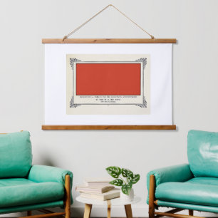 Alphonse Allais, April Fools, Red, Abstract Art Hanging Tapestry
