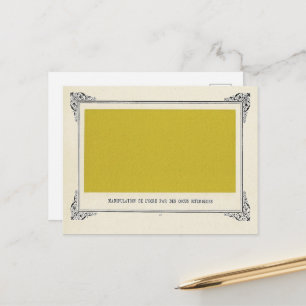 Alphonse Allais, April Fools, Yellow, Abstract Art Postcard