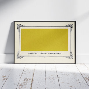 Alphonse Allais, April Fools, Yellow, Abstract Art Poster