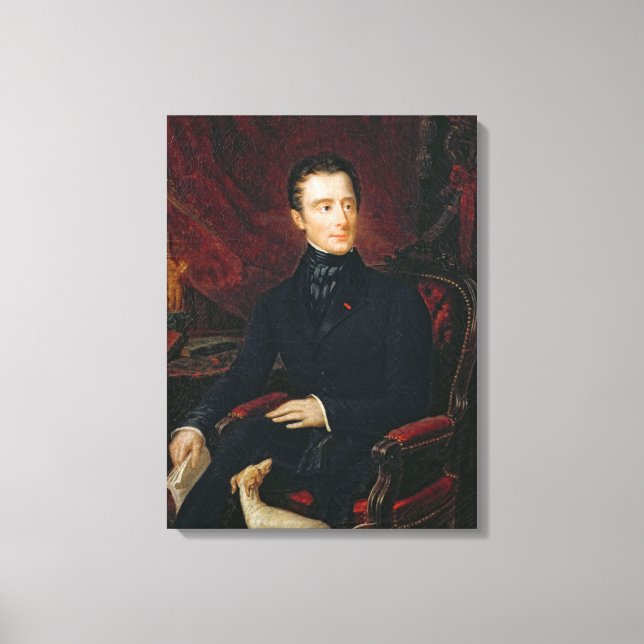 Alphonse de Lamartine Canvas Print (Front)