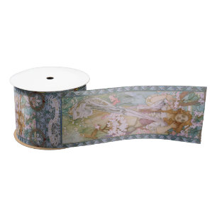 Alphonse Maria Mucha - Art Nouveau DIY Satin Ribbon